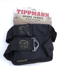 Tippmann Sport Series Paintball Pack / Harness - 2 Pouch - Black - T39903
