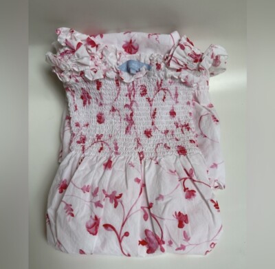Hill House Red Botanical Nap Dress Size L | eBay