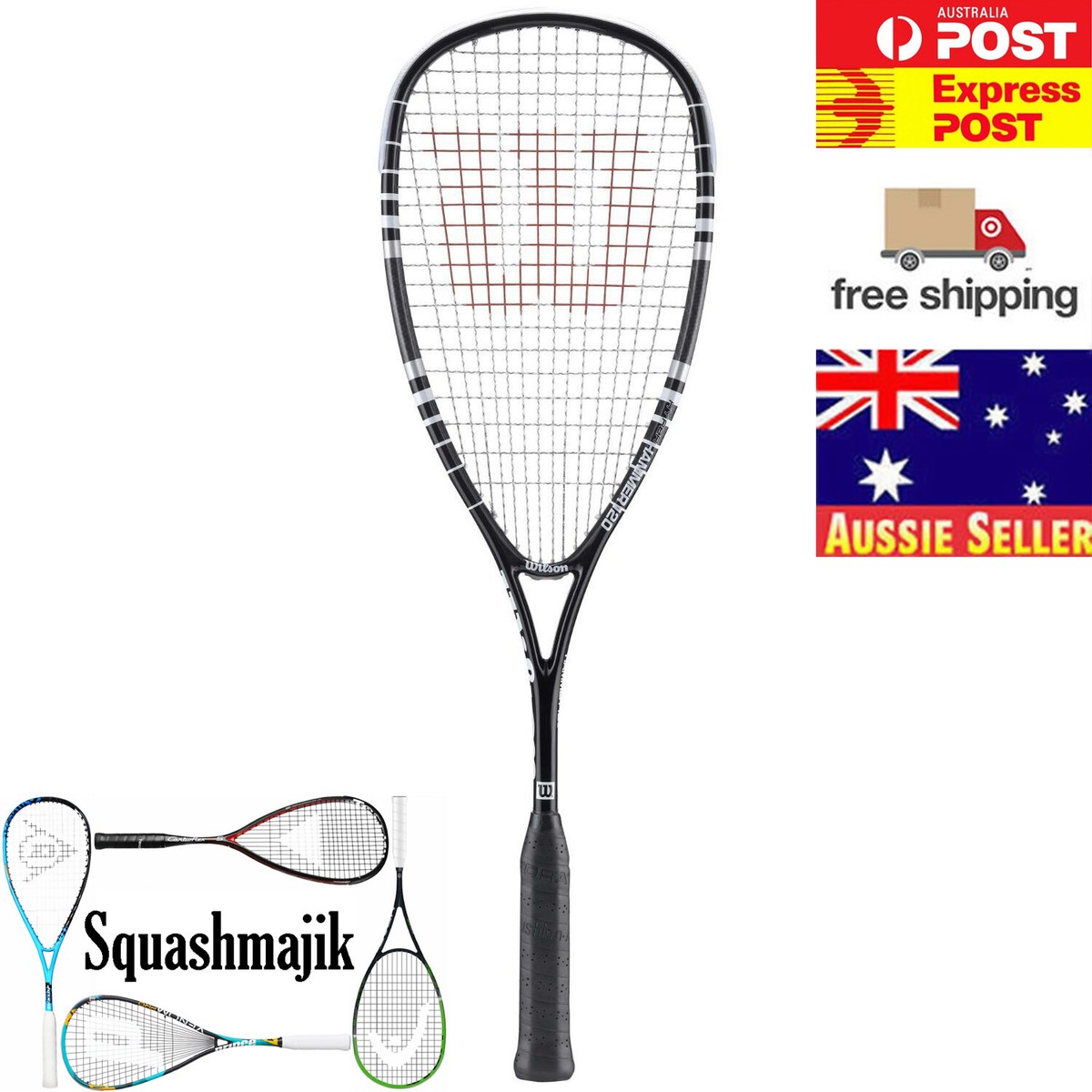 Wilson Hyper Hammer 120 - Raquette De Squash Carbone En Excellent État