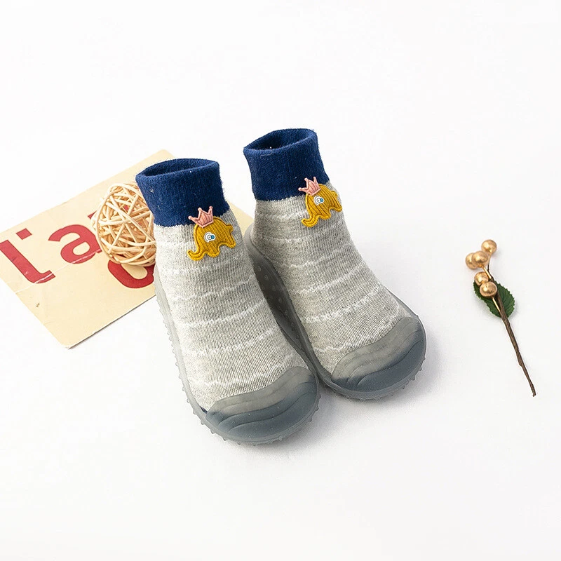 Recién Nacido Niñas Niños Bebé Calcetines para Caminar Infantil Moda Algodón Antideslizantes Zapatos Suaves Foto 3 de 4