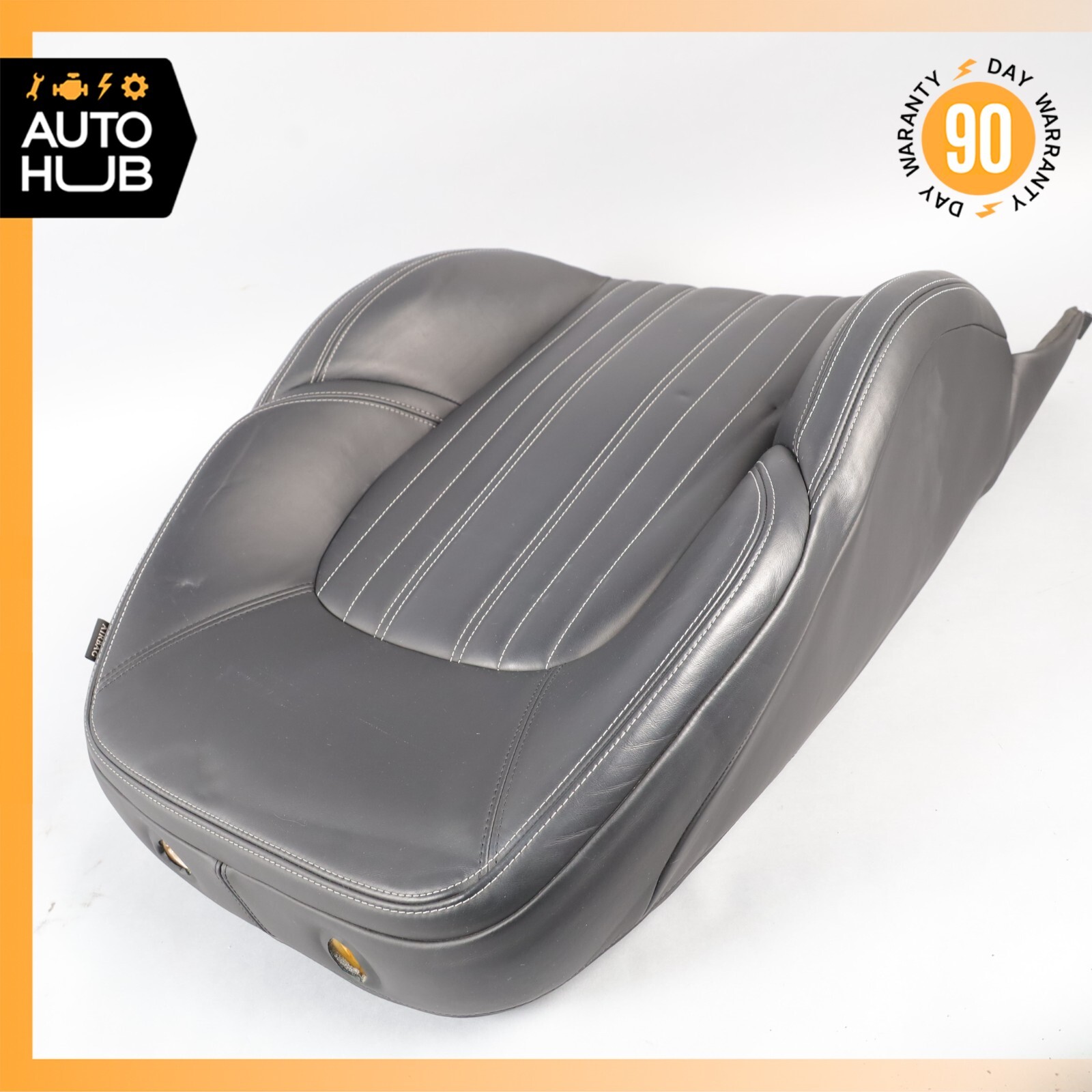 14-17 Maserati Ghibli M157 Front Left Top Upper Seat Cushion Black OEM 75k