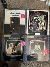 FOUR VINTAGE CED STEREO Video Disc Movies - BARRY MANILOW ELTON JOHN CAROLE KING