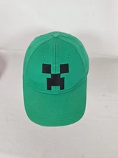 Minecraft Green Creeper Hat Snapback Baseball Cap Jinx Youth Gamer