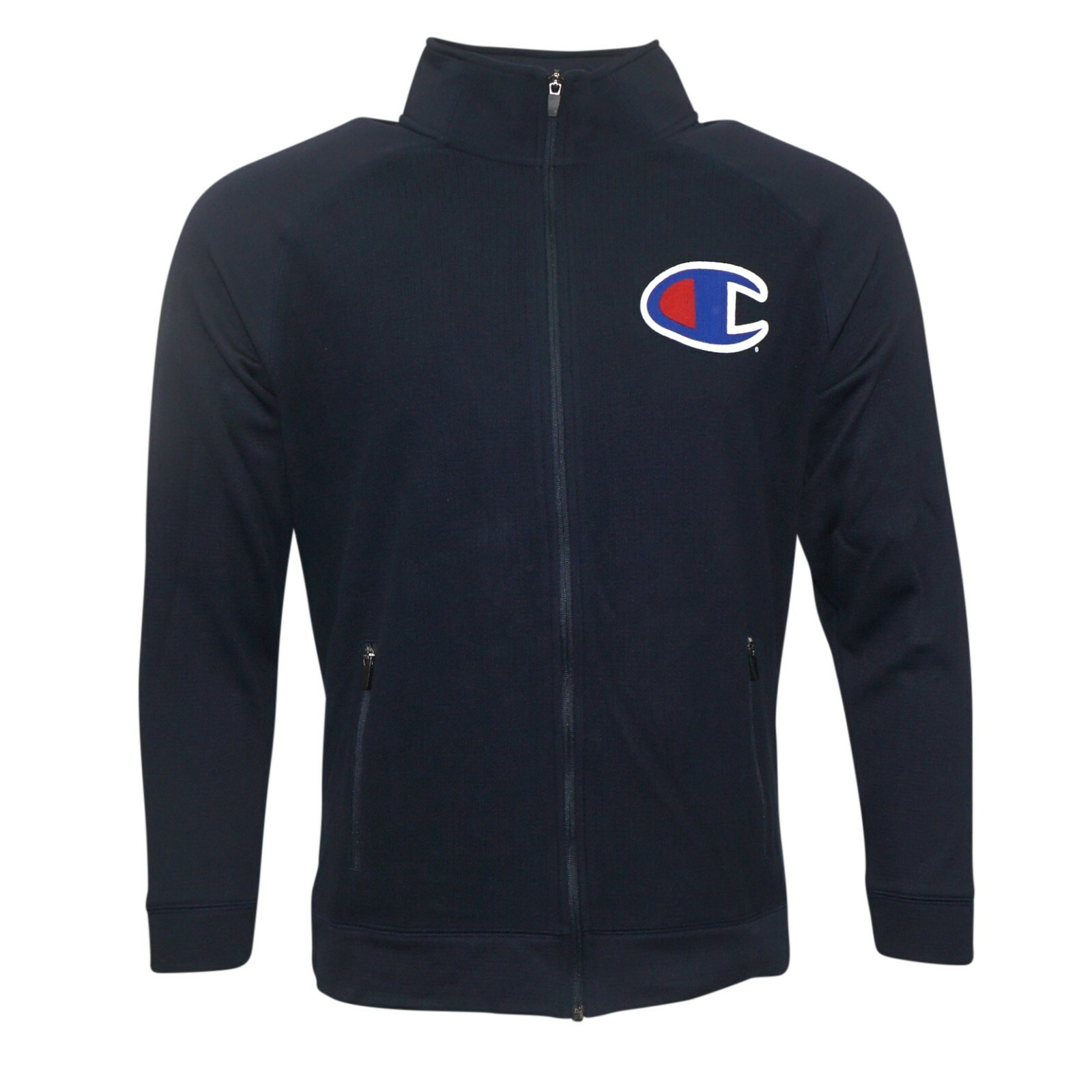 Champion Large Reverse Weave Men's (Marine Navy) Full-Zip Achievement Jacket