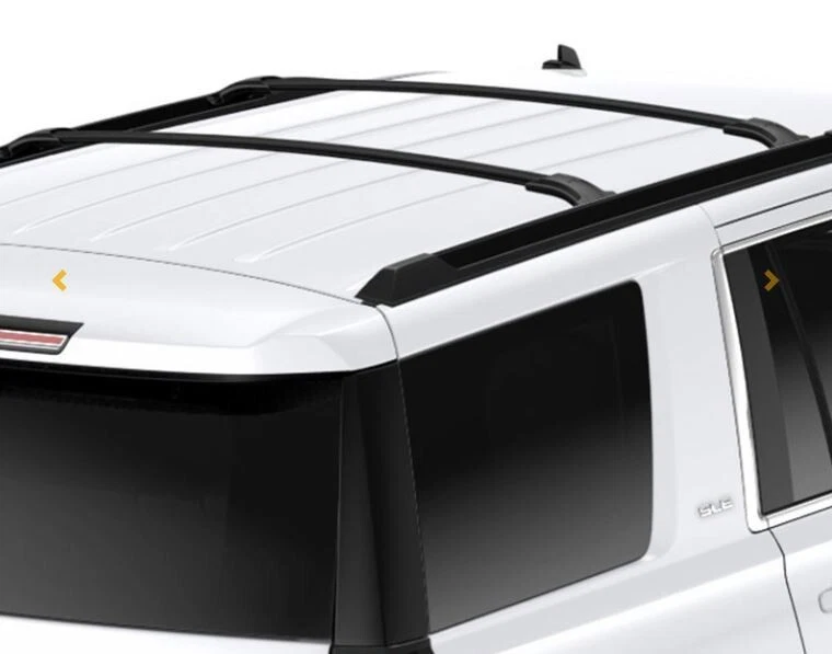 OEM 2015-2020 Cadillac Escalade ESV Black Roof Rail Cross Bars w/ Tool Hardware Foto 3 de 4