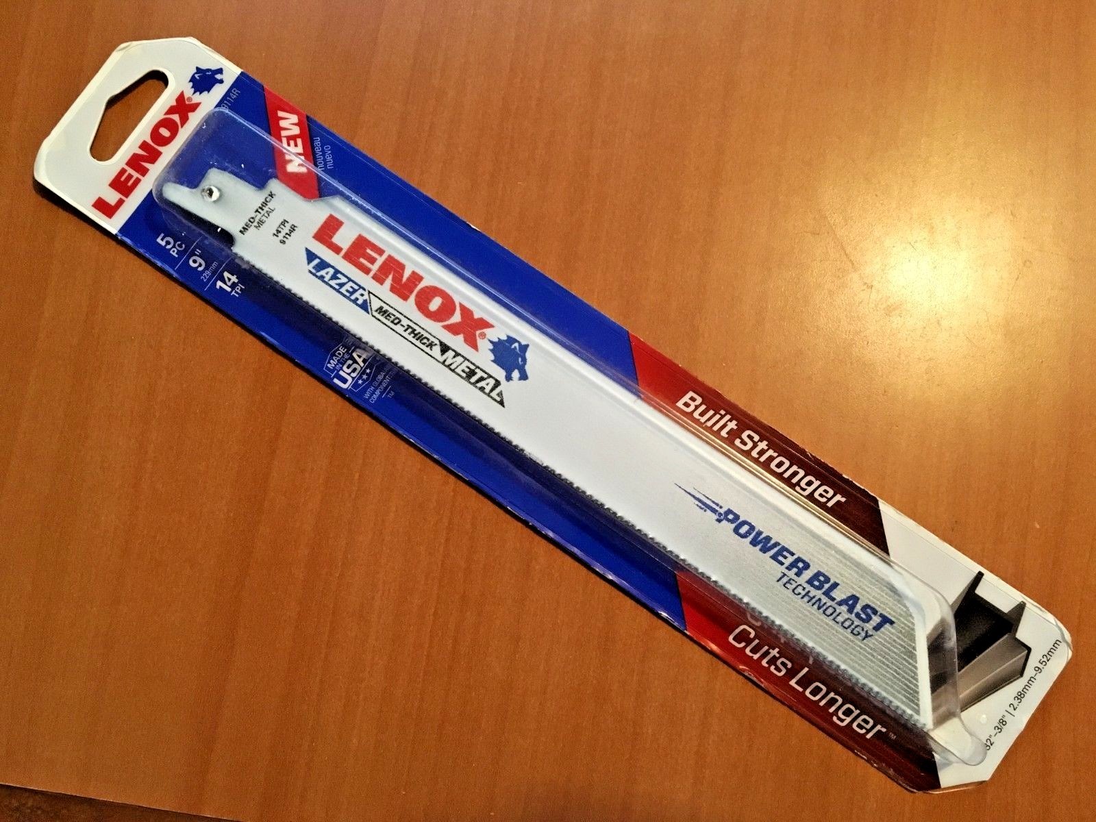 NEW LENOX METAL CUTTING RECIPROCATING SAW BLADES 9114R 5-PACK | eBay