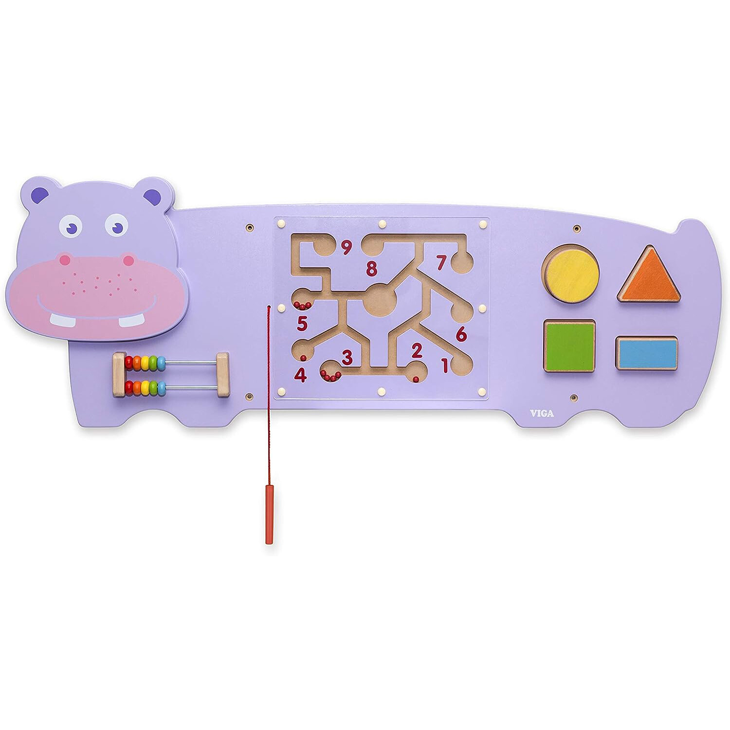 Pannello Manipolazione Ippopotamo Matematico VIGA TOYS - 16609 GIODICART