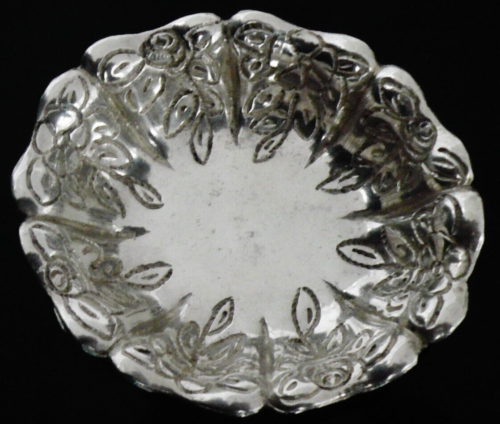 Italian Silver Nut Dish, 800 Grade Milan - Imagen 1 de 12