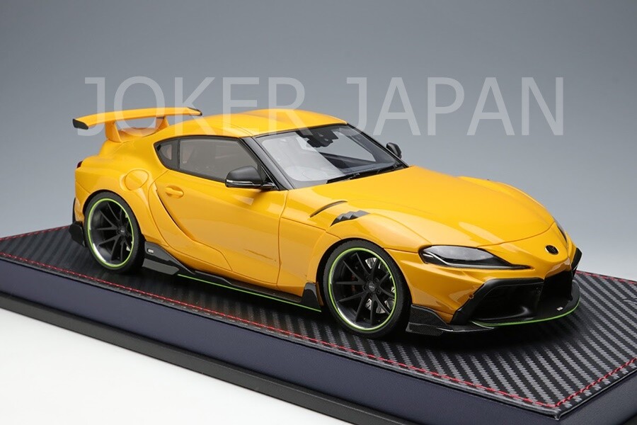 Make Up IDEA 1/18 TOYOTA TOM'S GR Supra 2020 Yellow IM053B JDM | eBay