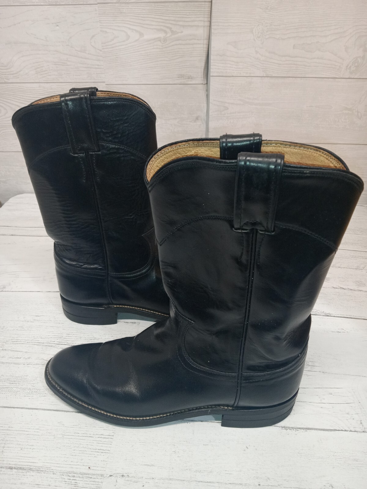 Justin Women's Black Size 6.5B Style L3703 Cowgirl Boots eBay