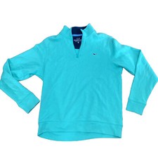 Vineyard Vines 1/4 Zip Pullover Sweater Light Green Unisex Yth Sz XL 20