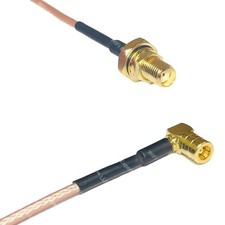 RG316 SMA Female O-Ring to SMB FEMALE ANGLE RF Cable Rapid-SHIP LOT