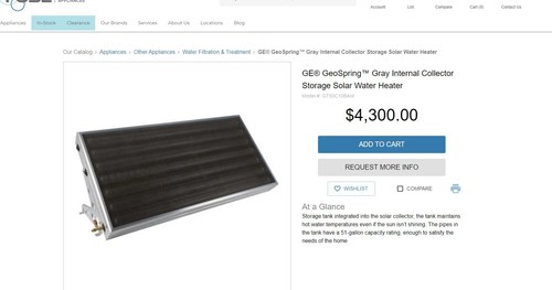 GE GT50C10BAM passive solar 51 gallon Geospring hot water heater LOCAL PICKUP - Picture 10 of 22