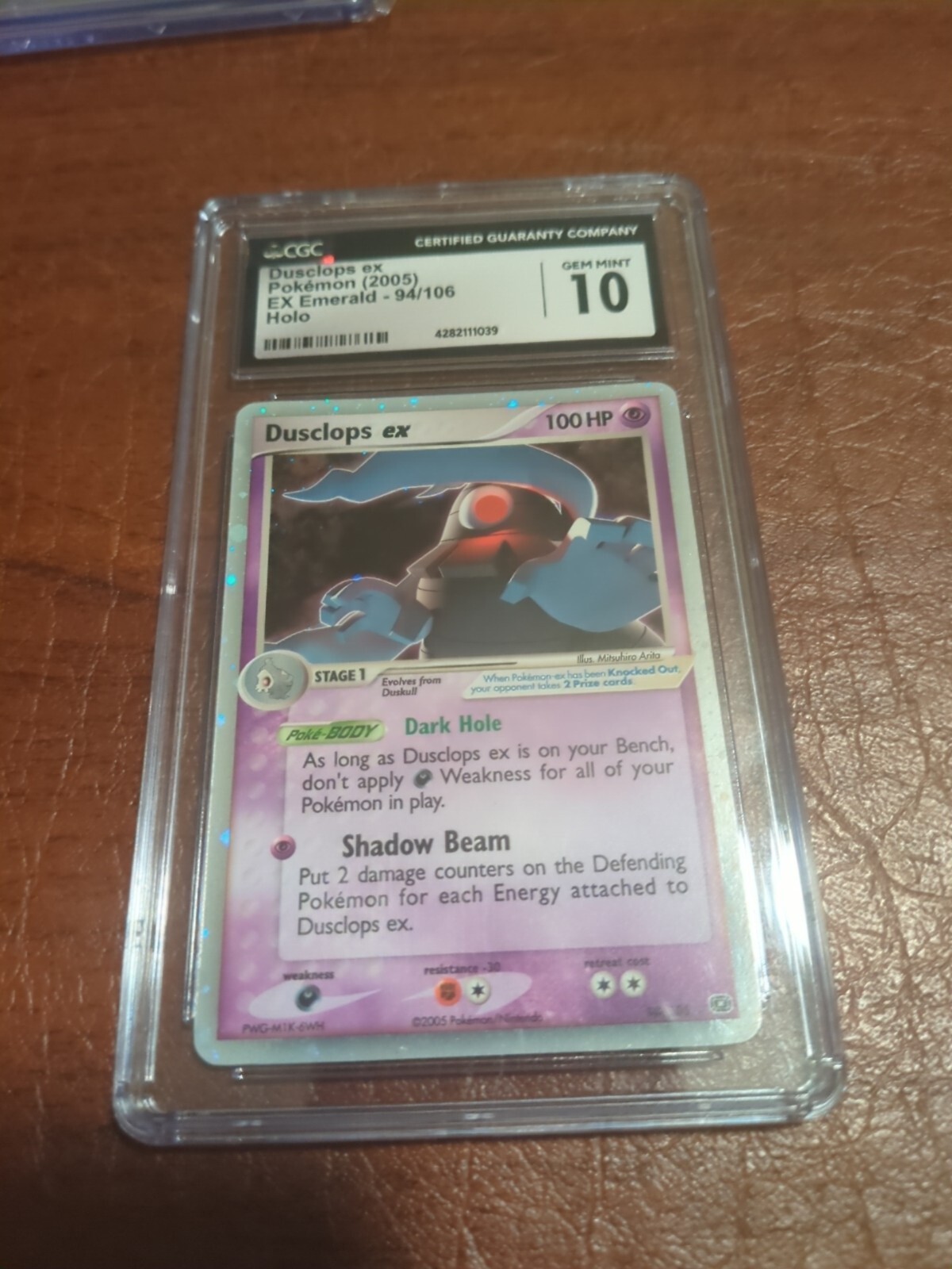 Dusclops Ex 2005 Emerald 94/106 Cgc 10 LOW POP