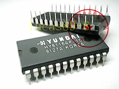 HY6116ALP-10 HY6116AP-10 6116 2K x 8 CMOS SRAM DIP24 x 10pcs 