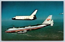 NASA Postcard Space Shuttle Enterprise Separates From Boeing 747 Test V FW13