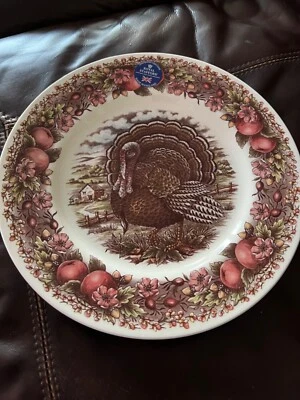 New ROYAL STAFFORD THANKSGIVING TURKEY 11” DINNER PLATE