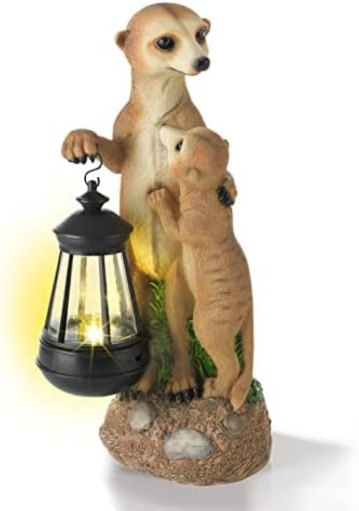 Statua Giardino Suricati EASYmaxx Solar LED | Arredo Esterno Emozionale