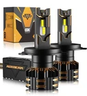 AUXBEAM GX H4 9003 HB2 Canbus LED Headlight Bulbs Hi/Lo Beam Super Bright 6500K