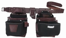 20171 100% Leather Tool Belt Bag Carpenter Construction Framers Handyman And Ele