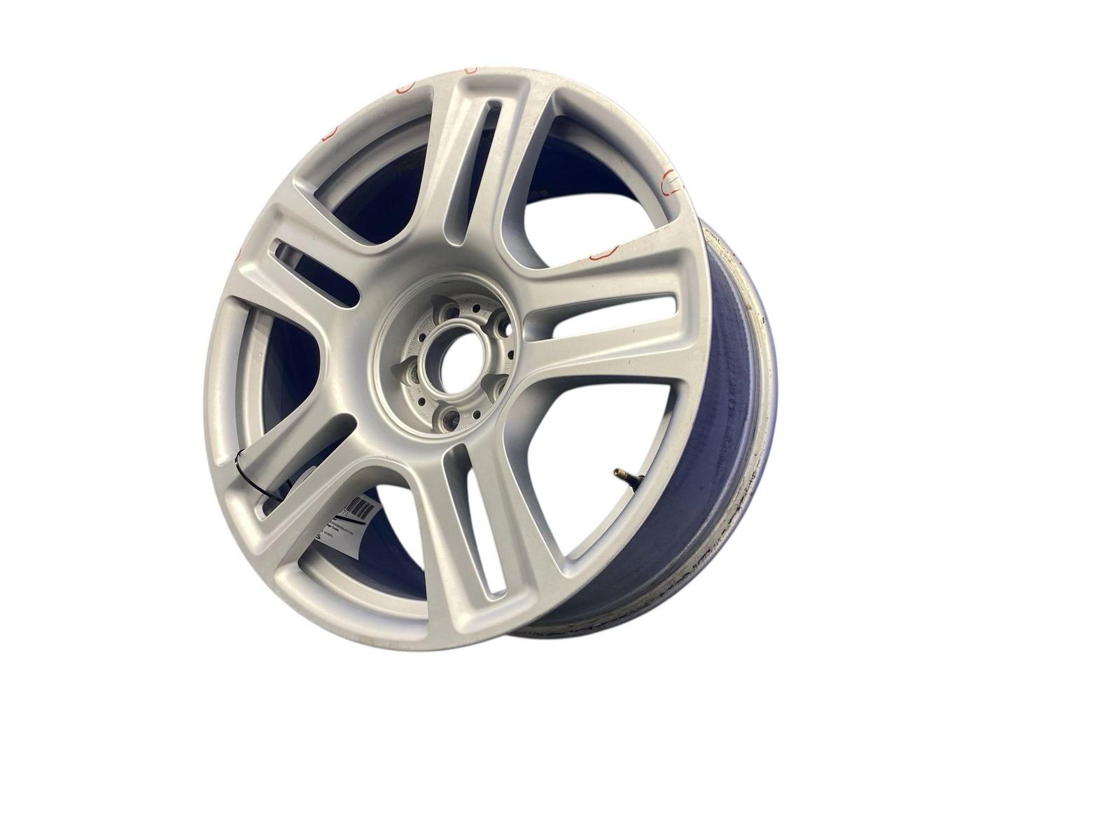 2009-2014 ROLLS ROYCE GHOST 21X9.5 FIVE DOUBLE SPOKE WHEEL RIM SILVER *SCUFFS*