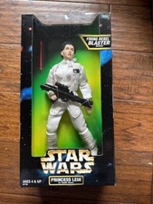 VINTAGE-1998 Kenner Star Wars Princess Leia in Hoth Gear w  Firing Rebel Blaster