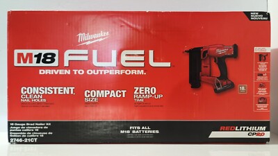18V Milwaukee 2746-21CT Fuel Brushless M18 Cordless Nailer GEN
