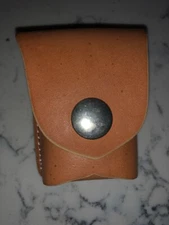 100% Leather Zippo LIGHTER Case. Leather. Clip To Your Belt N Keep Items Safe