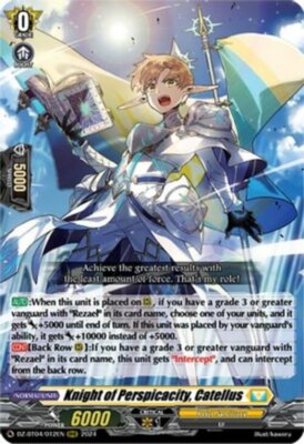 x1 Knight of Perspicacity, Catellus - DZ-BT04/012EN - RRR CFV M/NM