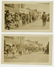 Native American Indian Photo 1920 Navajo Hopi Zuni Protest/Parade J10083