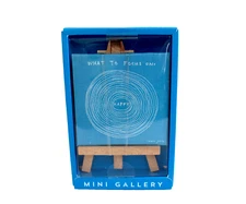 Mini Gallery "What To Focus On: Happy" Art Work Mini Easel Decoration Gift