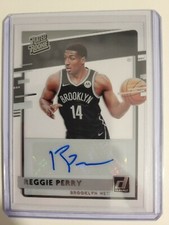 Reggie Perry 2020-21 Clearly Donruss Rated Rookie RC Auto - Nets