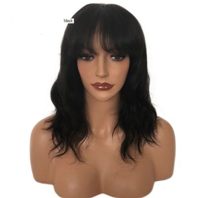 Tiffani Pony gewellt Gesichtsrahmen Lace Front 100% Echthaar Beachy wellig Perücke