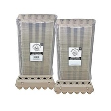 Vented Egg Cartons, Holds 1 Dozen Chicken Eggs, Paper Pulp, 144 Pack