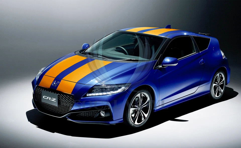 Pegatina envolvente de vinilo color mate rayas carreras Honda CR-Z CRX rayas 10 ft/20 ft Foto 4 de 4