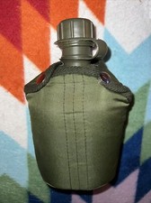 US Military SET 1 QUART QT PLASTIC CANTEEN w/ OD INSULATED USGI COVER MINT