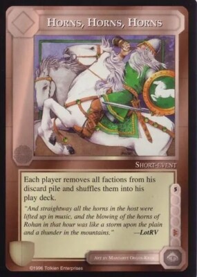 Horns, Horns, Horns Limited Edition Middle Earth ME CCG Dark Minions