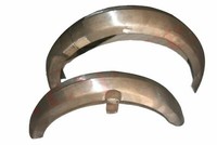 KotflüGel Set Vorne & Hinten Aus Rohstahl 1950 FüR Norton Dominator Model 7