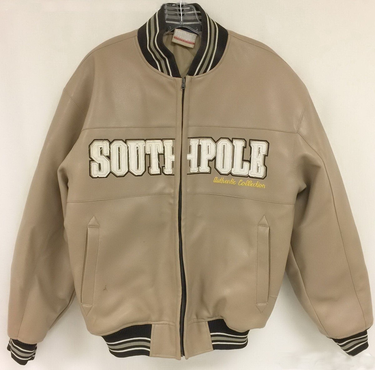 SOUTHPOLE faux leather jacket, vintage South Pole 90s hip