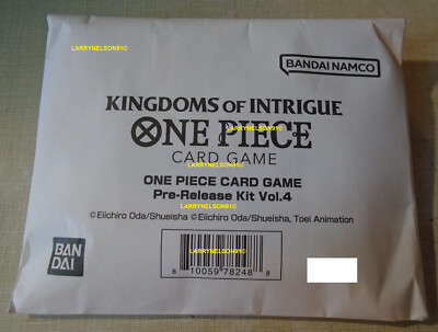 ONE PIECE CARD GAME KINGDOMS OF INTRIGUE PRE-RELEASE KIT VOL 4 SEALED ENGLISH US