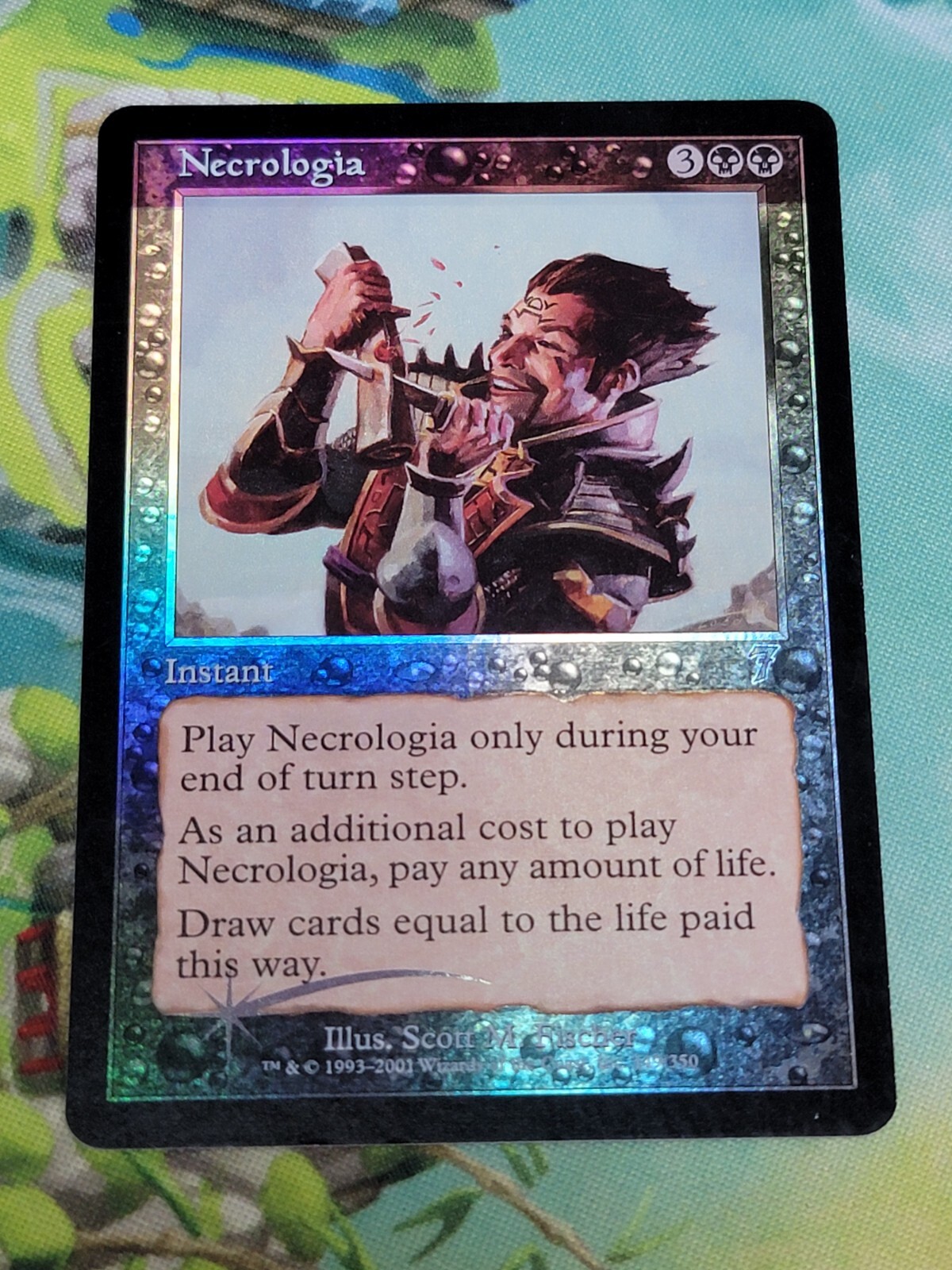 MTG Necrologia Foil 7th Edition LP