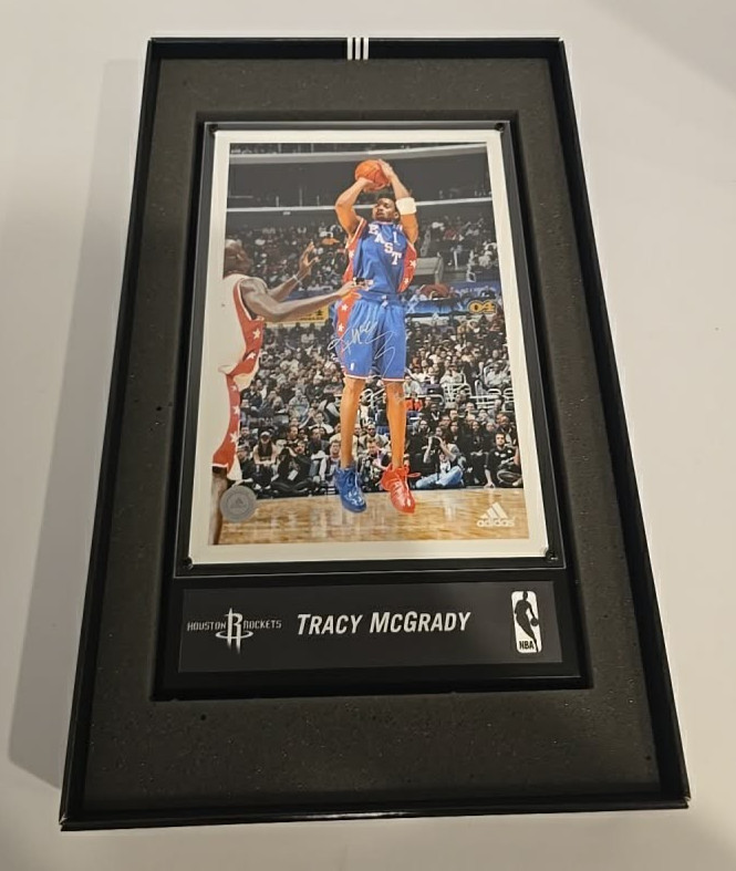 Tracy McGrady Signed 2004 All Star Photo 1/100 Limited Adidas Houston Rockets