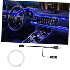 USB Car LED Lights, Interior Car Lights Strip 7 Colors Ambient 118 inches