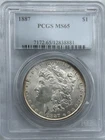 1887 Morgan Silver Dollar PCGS Ms 65 Nice Clean Coin With A Touch Of Rim Color