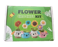 Flower Crochet Kit Beginners Learn to Crochet 4 Projects Video Supplies