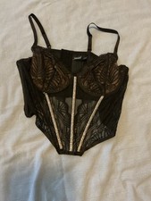 Torrid Diamonte Corset, Black with Bling, Size 3