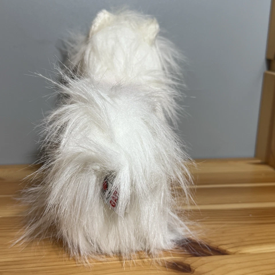 Ganz Webkinz Yorkie 8" Beanbag Plush No Code White Pink With Heart Bow - Image 3 of 4