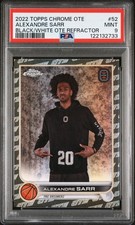 🏆⚫⚪ 2022 Topps Chrome Overtime Elite #52 Alexandre Sarr – B&W Refractor