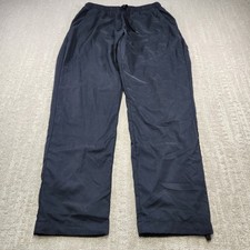 Nike Track Pants Men Medium Club Woven Mesh Lined Slim Fit Black Running