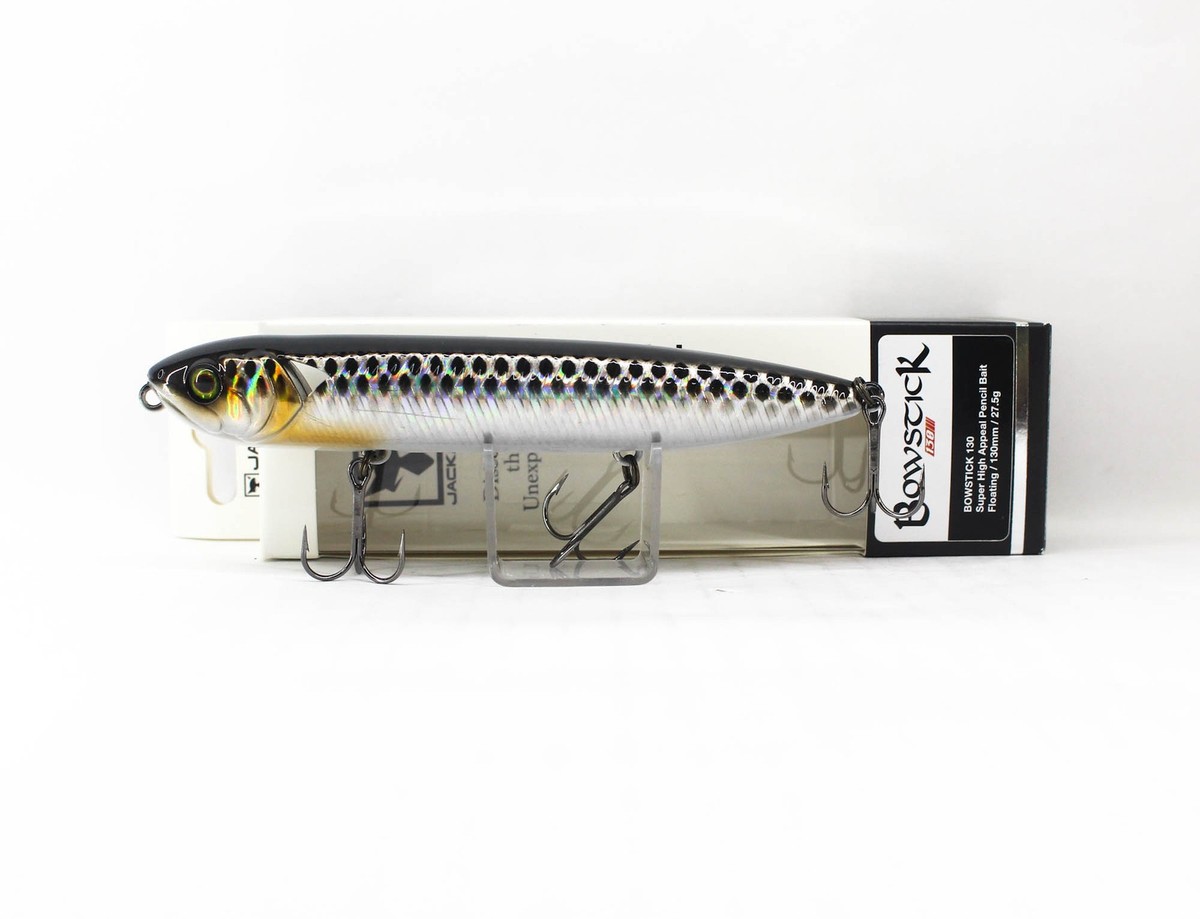 Jackall Bowstick 130 Floating Lure HL Silver & Black (6762) | eBay